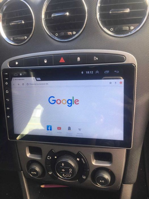 Navigatie Android Peugeot 308 Waze YouTube GPS USB casetofon