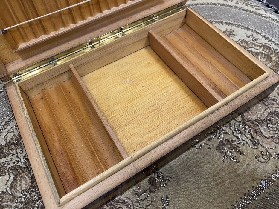 Винтидж кутия за пури и цигари интарзия Италия Sorrento 1950-те