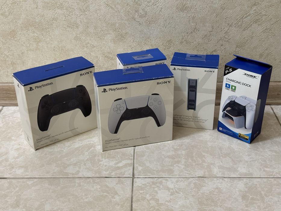 Новые Запечатаные DualSense 5 на PlayStation 5 зарядная станция PS5
