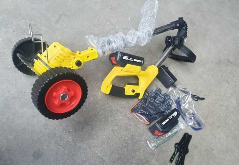 Акумулаторен тример 36V 8A с колелца и  аkсесоари батерия и зарядно