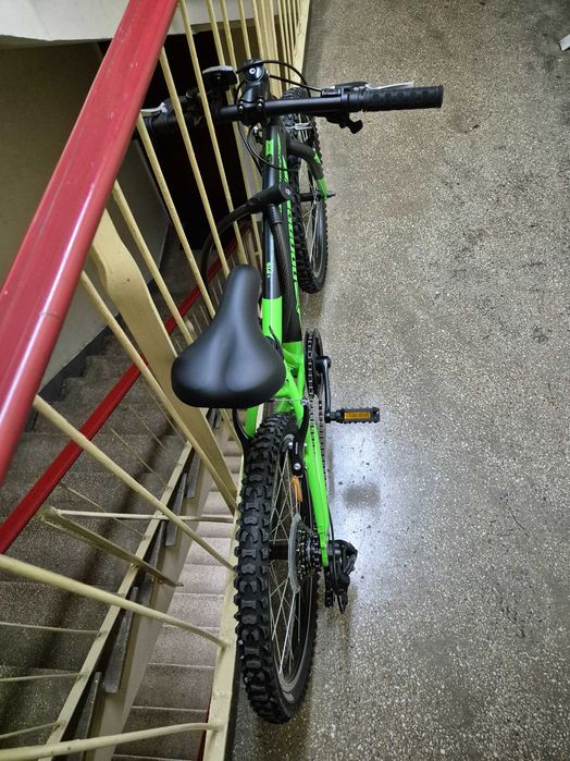 Bicicleta MTB copii Pegas Mini Drumet 20 inch, Negru/Verde