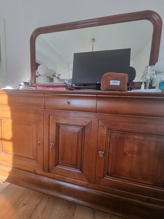 Comoda cu oglinda lemn masiv