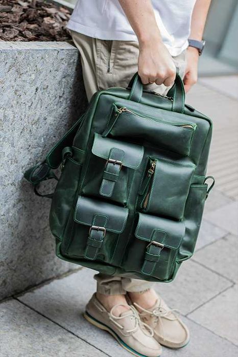 Rucsac din piele naturală. Rucsac pentru laptop. laptop backpack. Rucsac din piele pentru călătorii.