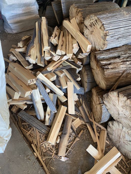 Дрова в мешках