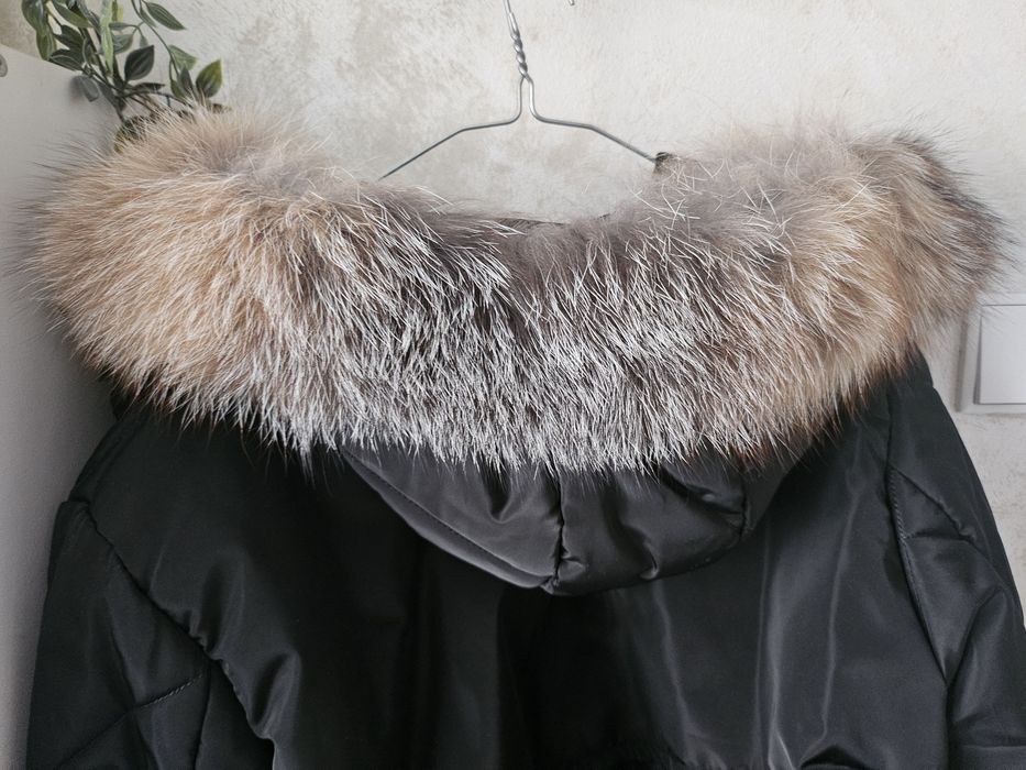 Geacă cu blană de vulpe, 44 / 2XL