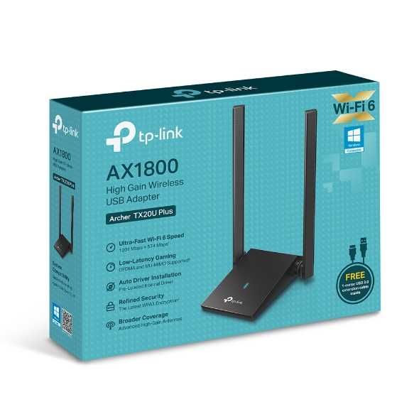 USB-адаптир Wi-Fi TP-Link Archer TX20U Nano Двухдияпазоный
