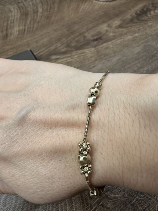 Златна гривна тип Пандора 14 карата, 4,31 грама, проба 585