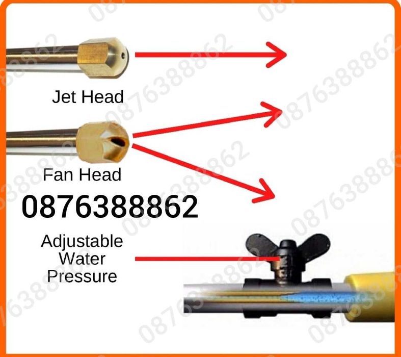 ПРОМО! Мощна Водоструйска с Високо Налягане и Четка Water Zoom