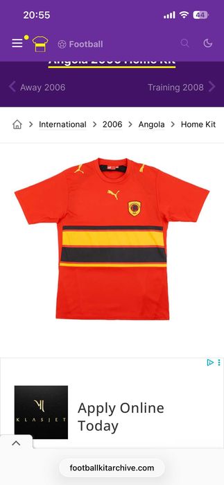 Tricou unicat nationala fotbal Angola