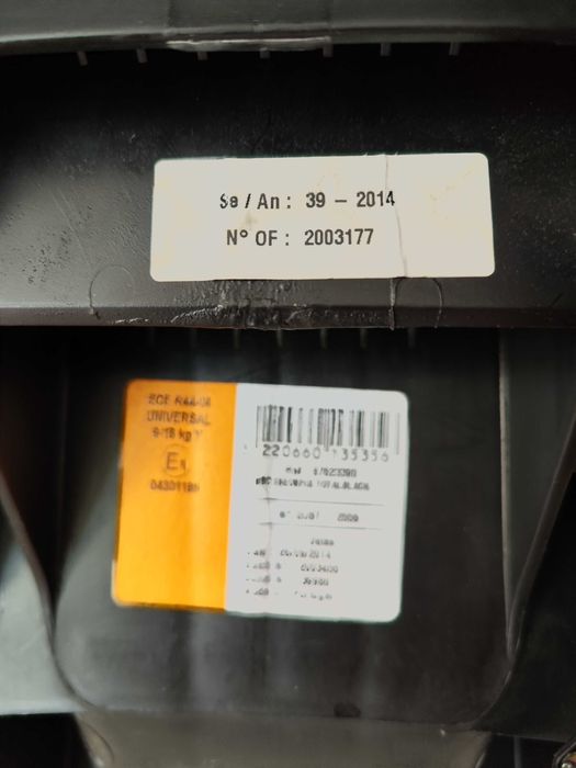 Столче за автомобил със система изофикс