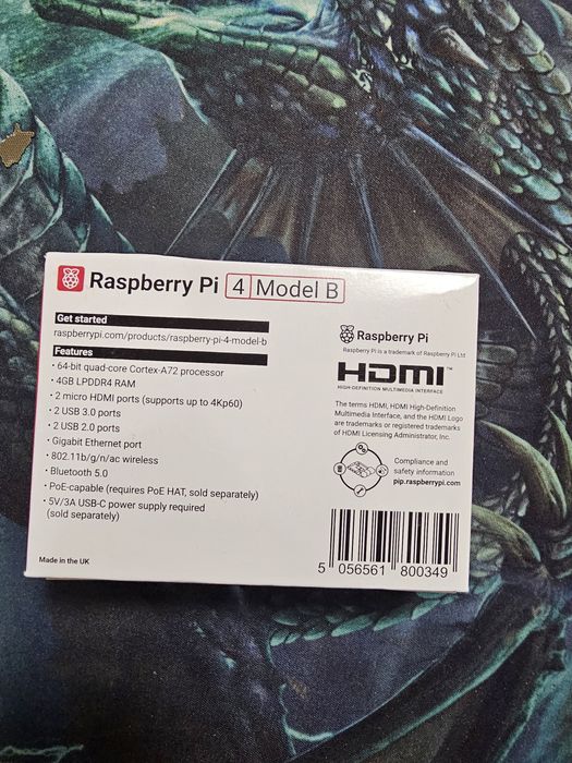 Raspberry Pi 4 Model B, 4GB RAM - Ca nou / Sigilat