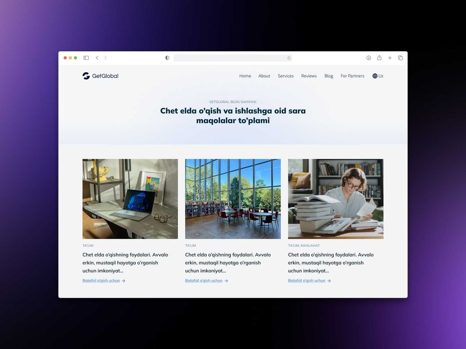 Startap G'oyangiz uchun MVP va Kreativ Veb Dizayn (UX/UI)