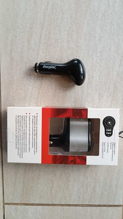 зарядно за автомобил USB Energizer , DIVA 2XUSB CAR CHARG 2.1А