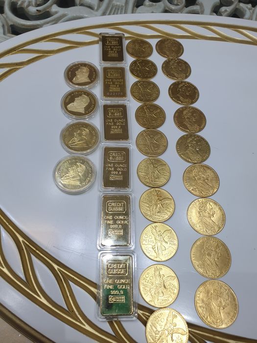 Monde placate cu aur de 24k 1/1 cu cele originale atat la aspect cat si la gramaj trimit in tota România moneda ies pe