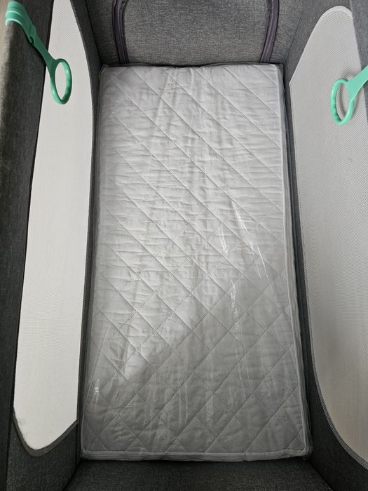 Patut pliabil Cangaroo Skyglow 120x60 + saltea cocos + 2 huse impermeabile