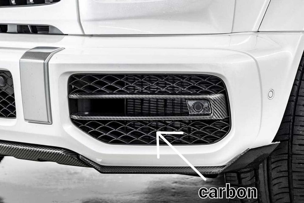 Карбон добавки предна броня Mercedes G63 AMG W464 , W463A   2018 г. -