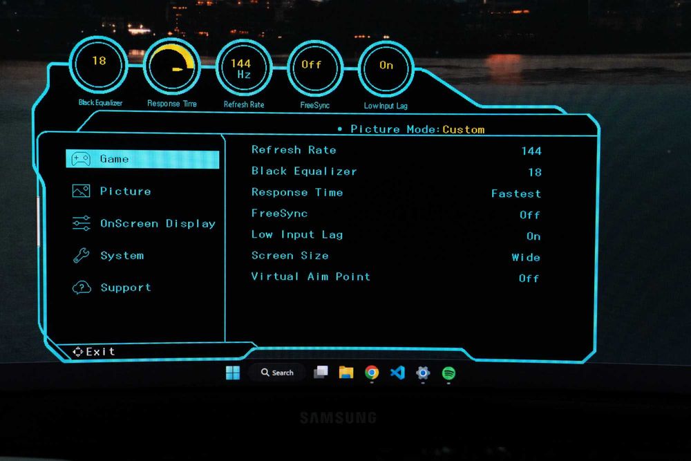 Monitor Curbat Gaming Odyssey G5 Samsung 27 inch 2K 1ms