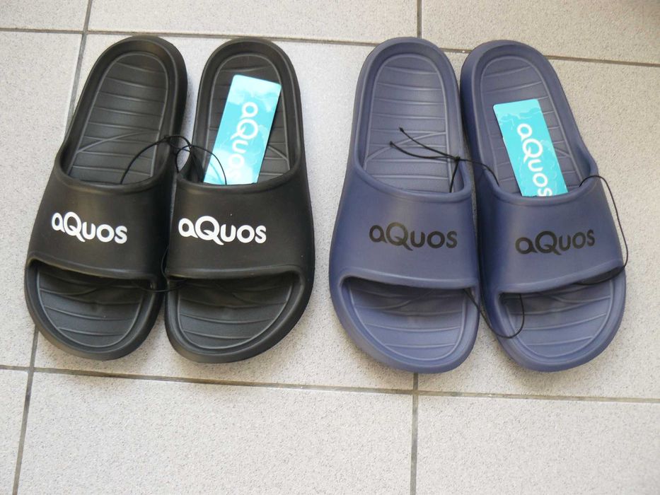 Slapi/Papuci Plaja AQUOS Originali,Noi,Culoare Abastru / Bleu Marine Nr.41
