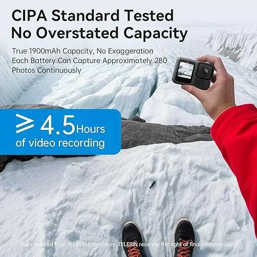 TELESIN Endurance батерии и зарядно GoPro 13