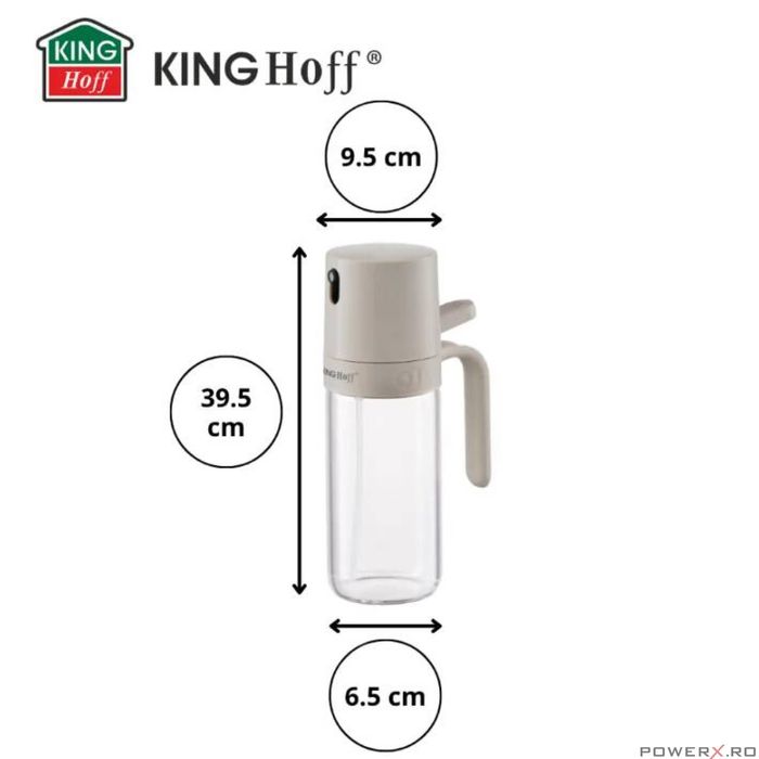 Pulverizator pentru ulei si otet 250 ml, sticla, KingHoff