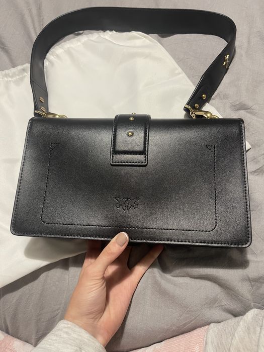 Pinko кожена чанта Love classic Icon Simply