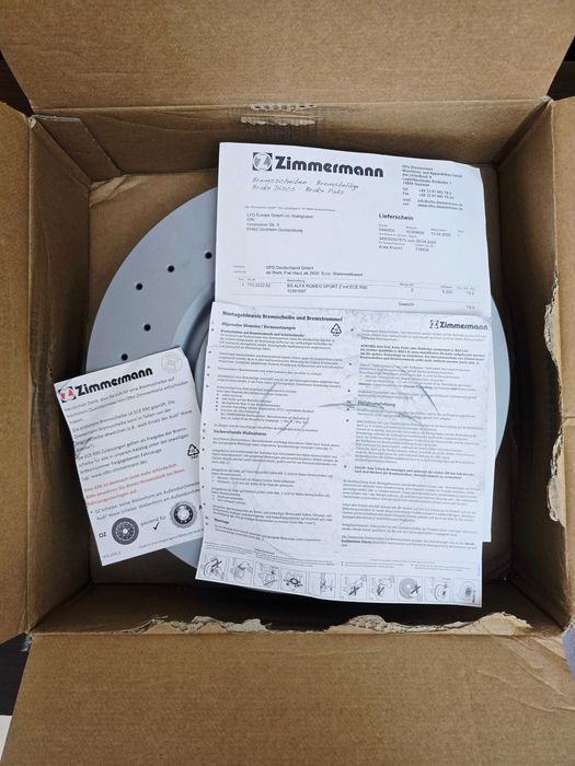 Предни спортни дискове Otto Zimmermann Sport 330mm (Alfa Romeo)
