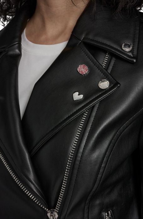 Куртка кожаная Karl Lagerfeld Paris