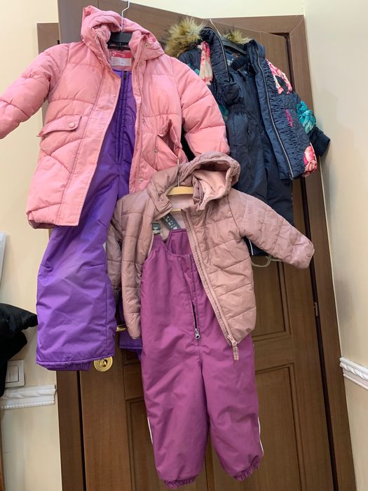 Курточка и утеплённые штаны для девочек