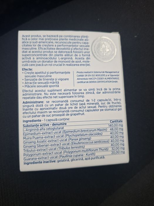 Supliment Alimentar pentru Bărbați