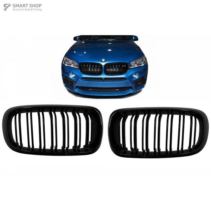 Grile Centrale Duble BMW X5 F15 X6 F16 (2014-2018) X5M X6M Design M-Pa