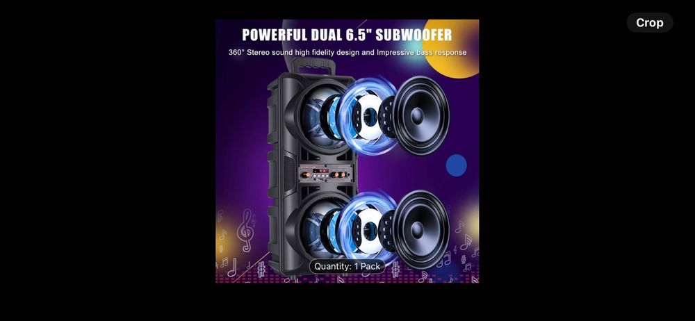 Преносима караоке колона  2х6.5 инча