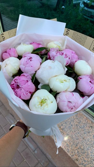 Пионы пионы цветы букеты Алматы