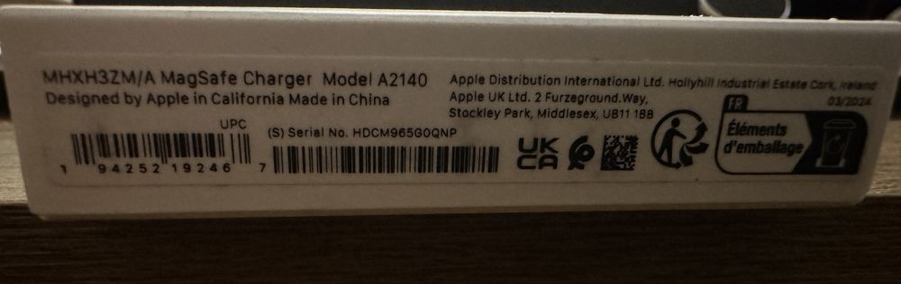 Încărcător wireless Apple MagSafe USB-C