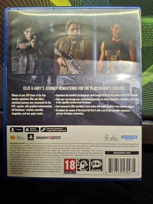 Диск с игрой The last of us на ps5