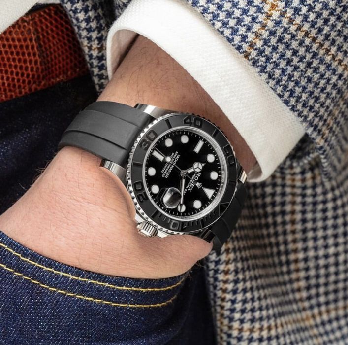 Rolex Yacht - Master Black 42,mm rubber