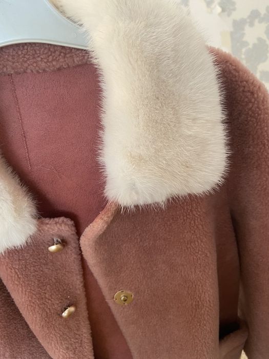 Продам дубленку воротник норка