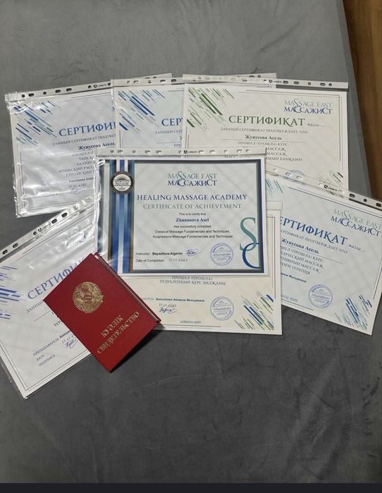 Кәсиби массаж  турлері ,