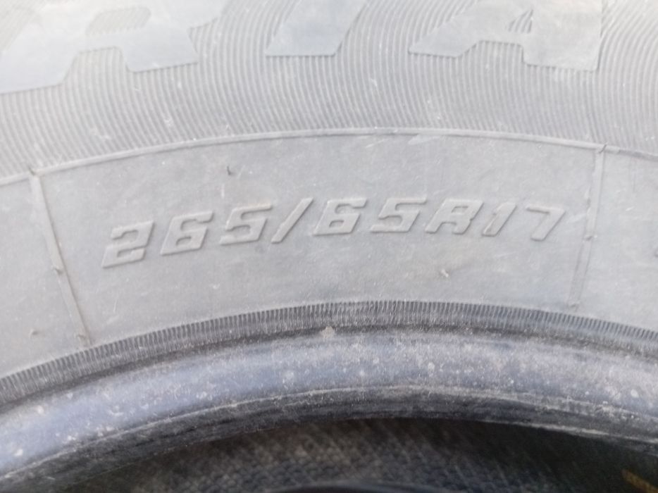 летние шины 265/65/17  3 штук