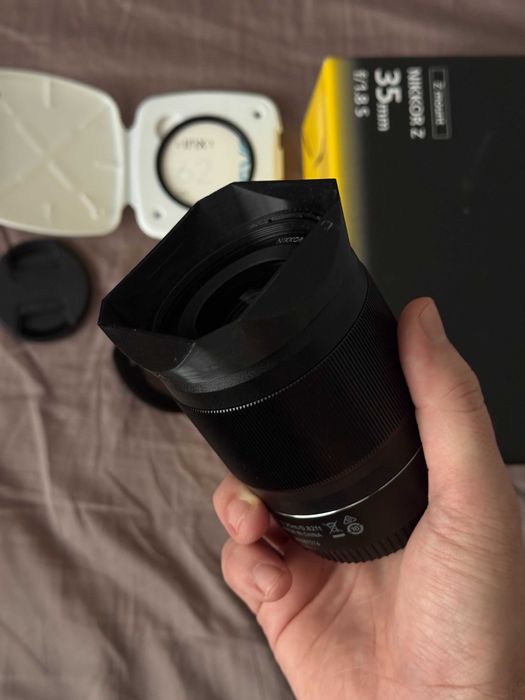 Nikon Z 35mm 1.8 S + filtru + parasolar custom + garantie