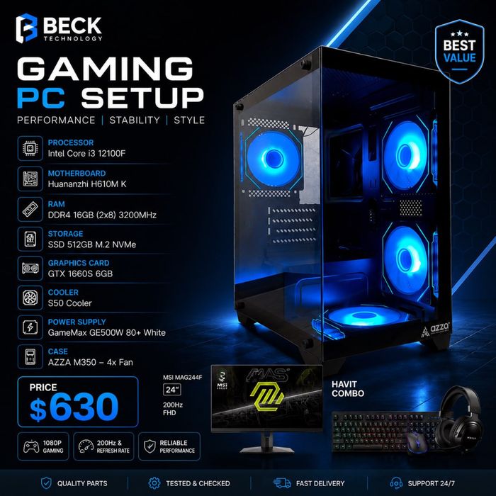 PC GAMING kompyuter full komplekt
