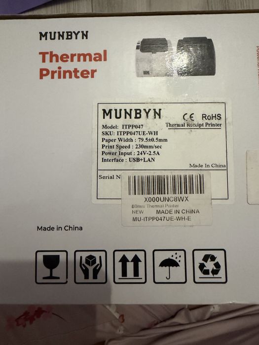 Imprimantă termică Munbyn - model ITPP047