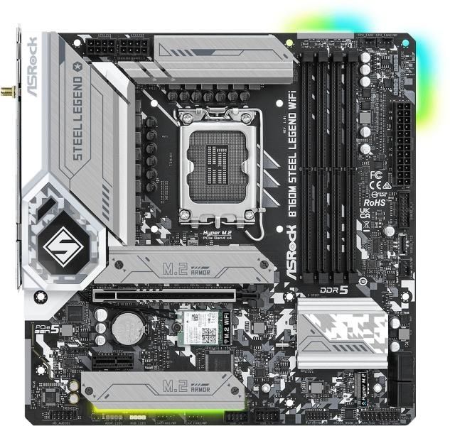 ASRock B760M Steel Legend WIFI Placa de baza DDR5