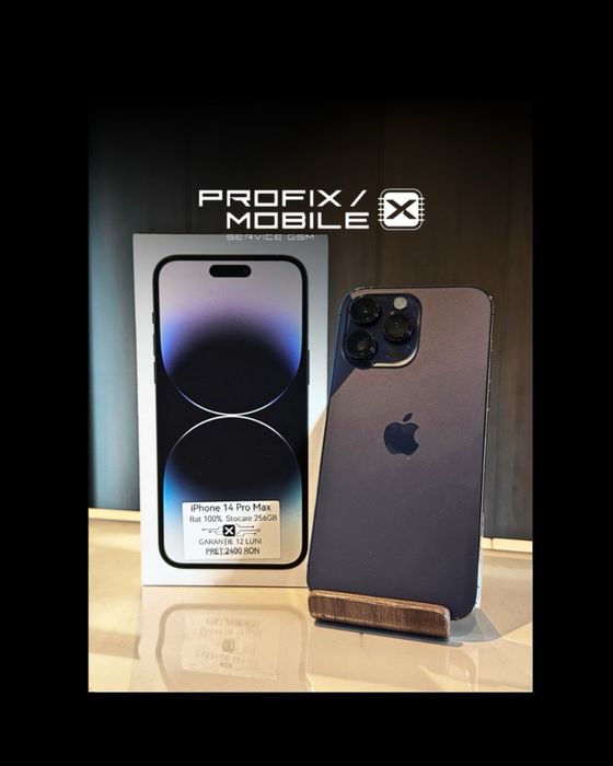 iPhone 14 Pro Max Purple 256GB Impecabil/Garantie 24 luni/Factura/Rate/ Avans 0