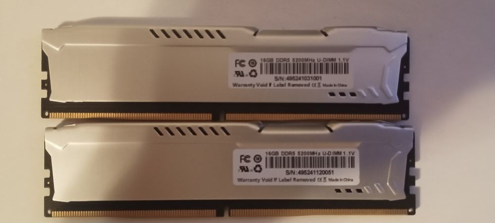 Продам ОЗУ ддр5 с частотой 5200