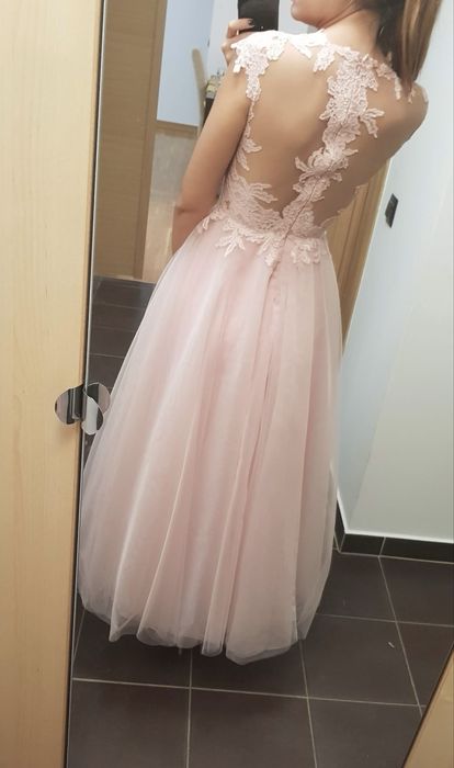 Rochie de seara dantela voal
