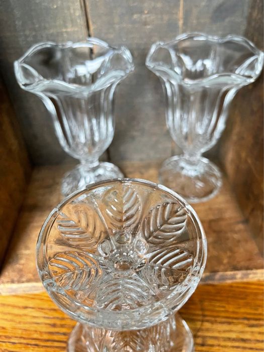 Комплект от 4 // Vintage Italy "Fidenza" Ruffled/Tulip