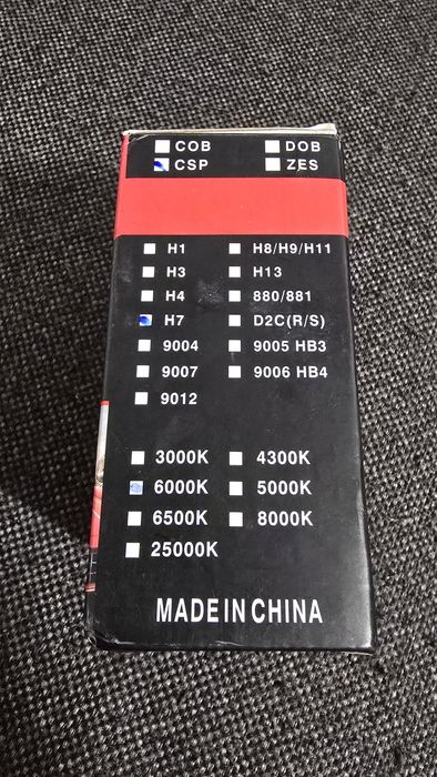 2 Seturi becuri auto LED H 7 - 8000k si 6000k