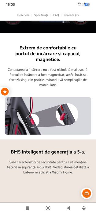 Trotineta electrica Xiaomi 4pro