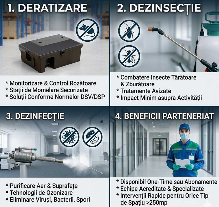 Servicii Profesionale DDD (Deratizare, Dezinsecție, Dezinfecție) - Intervenții Avizate