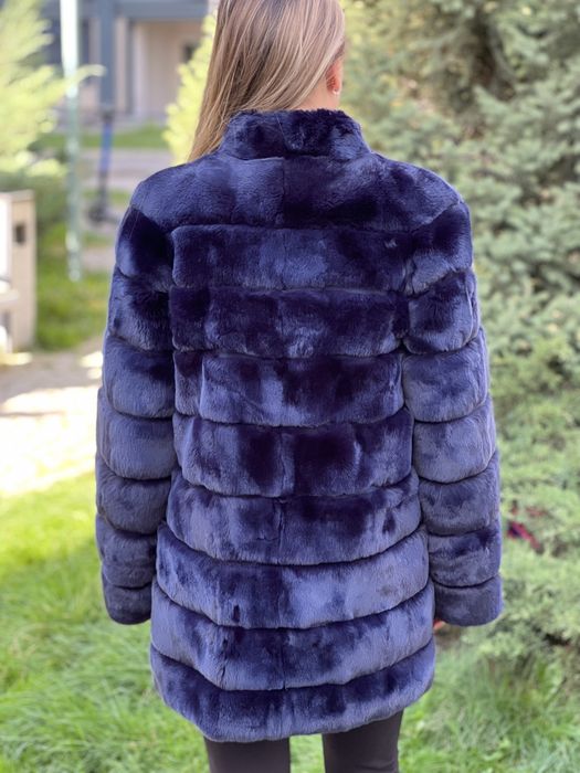 Шуба кролик двухсторонняя